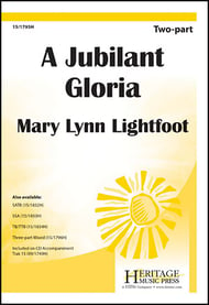 A Jubilant Gloria Two-Part choral sheet music cover